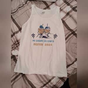 Bella Canvas White Florida Tank Top Sz Medium